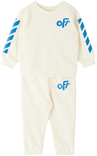 Off-White Baby Off-White Rounded Sweatsuit