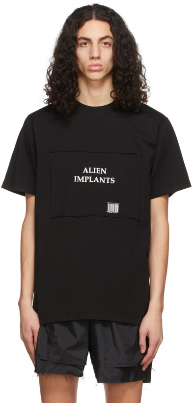 Photo: 424 Black 'Alien Implants' T-Shirt