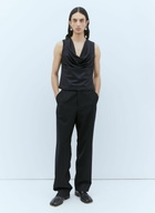 Aaron Esh Draped Wool Top