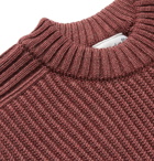 S.N.S. Herning - Fang Ribbed Merino Wool Sweater - Men - Burgundy