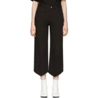 MM6 Maison Martin Margiela Black Point Hem Jeans