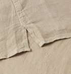 HARTFORD - Camp-Collar Slub Linen Shirt - Neutrals