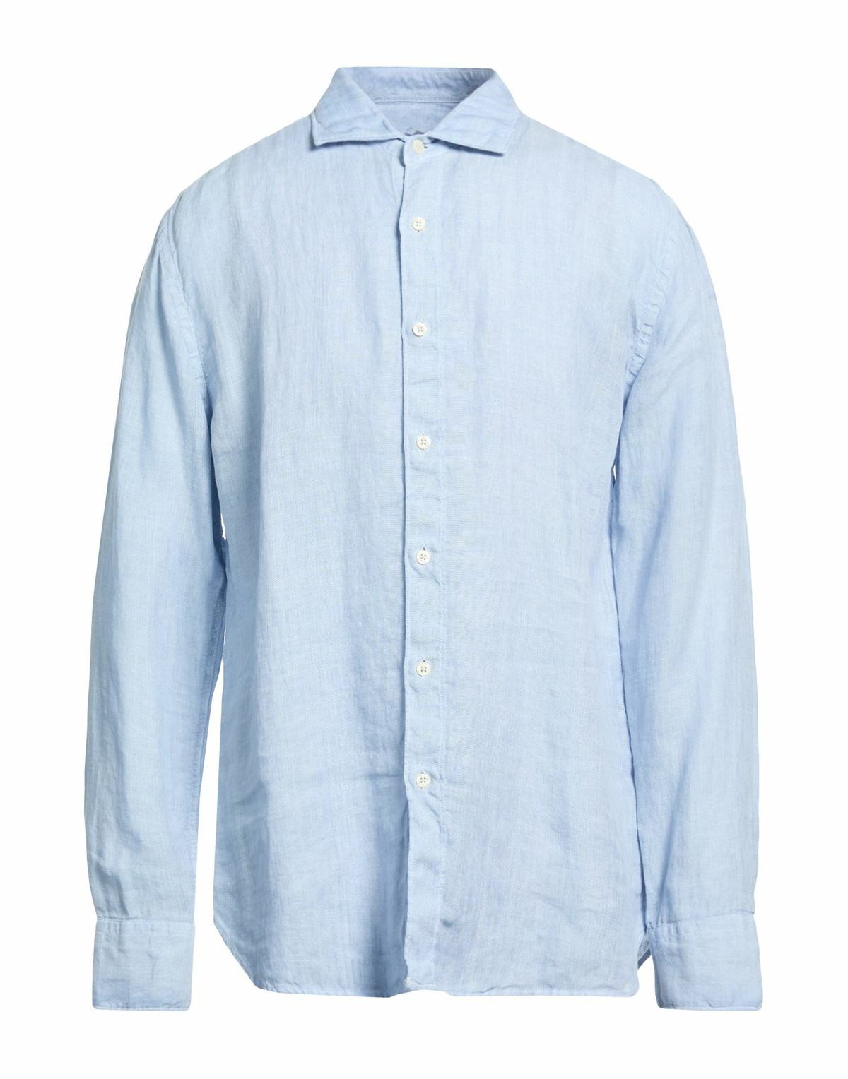 120% Lino Mens Shirt Azure