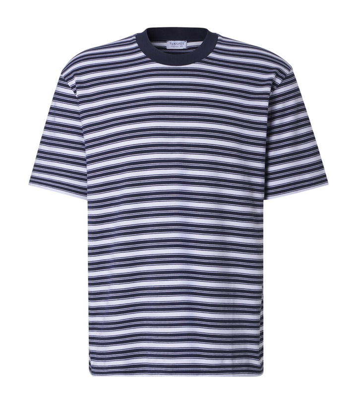Photo: Sunspel Striped cotton jersey T-shirt