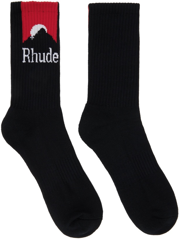 Photo: Rhude Black Moonlight Socks