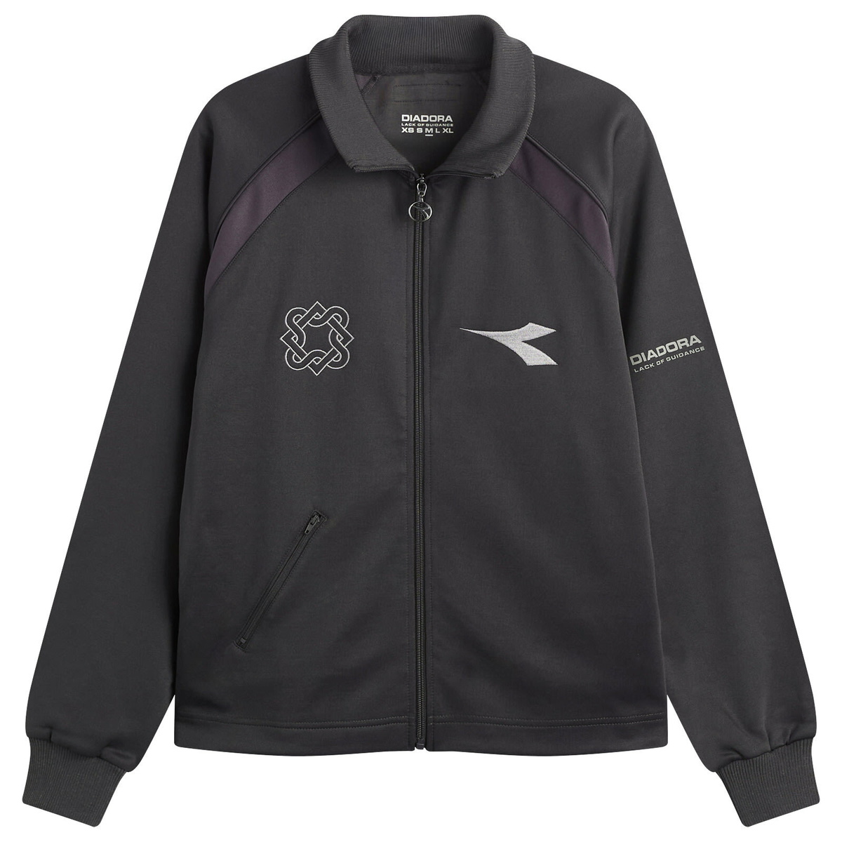 Diadora Men's x Lack of Guidance Track Jacket in Grey