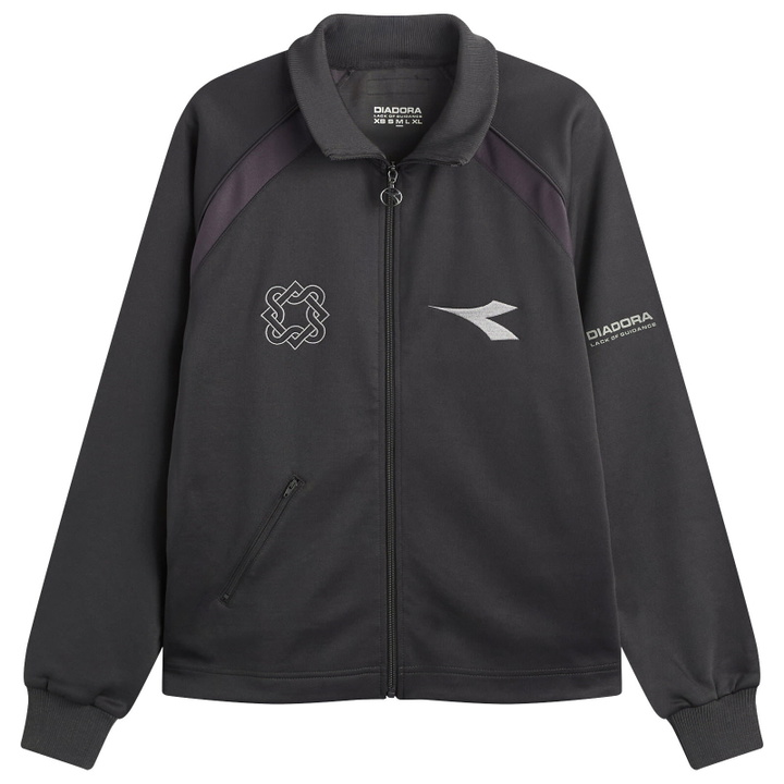 Photo: Diadora Men's x Lack of Guidance Track Jacket in Grey