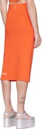 Marc Jacobs Orange 'The Tube' Midi Skirt