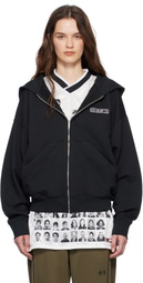 032c Black Routine Zip Hoodie