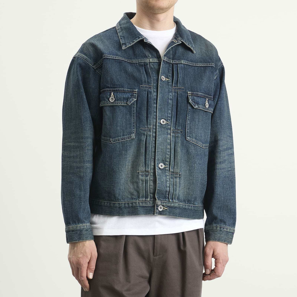 Neighborhood Men's Washed Denim Type-2 Jacket in Indigo