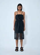 Cecilie Bahnsen Sheer Overlay Midi Dress