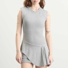 Peachy Den Women's Joni Skort Dress in Grey Marl
