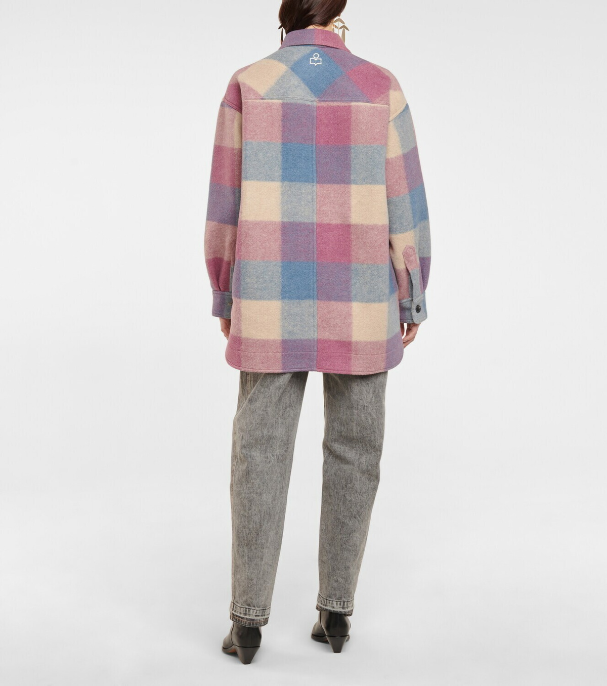 Marant Etoile Harveli checked shirt jacket