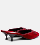 Herbert Levine 24/7 velvet mules