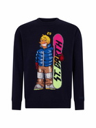 MC2 Saint Barth Man Crewneck Sweater With Crypto Ducky Jacquard | Crypto Puppets Special Edition