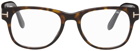 TOM FORD Brown Soft Square Glasses