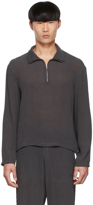 Photo: Our Legacy SSENSE Exclusive Gray Viscose Sweater