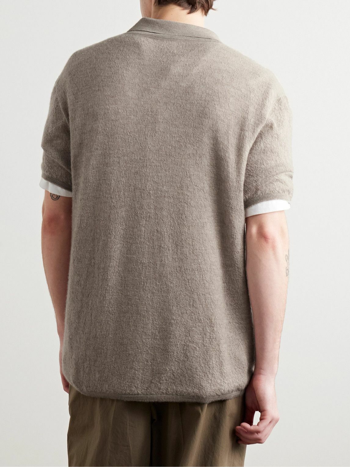 The Row - Isao Cashmere Polo Shirt - Neutrals