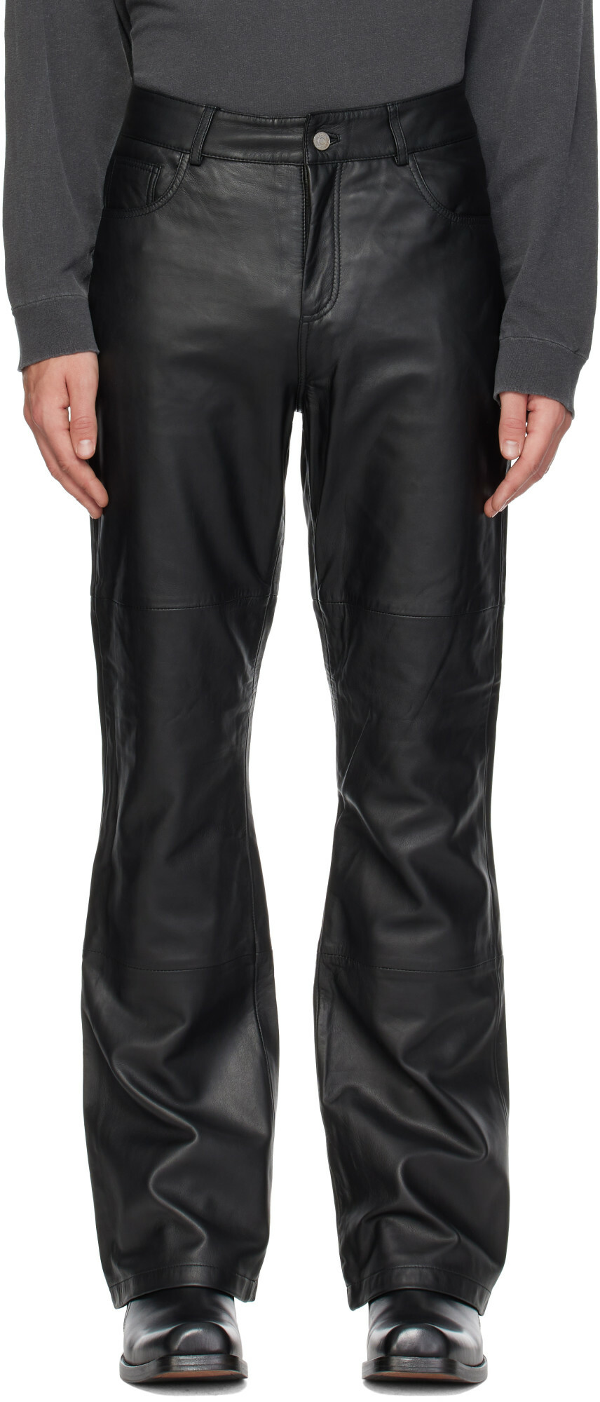Deadwood Black Porter Leather Pants