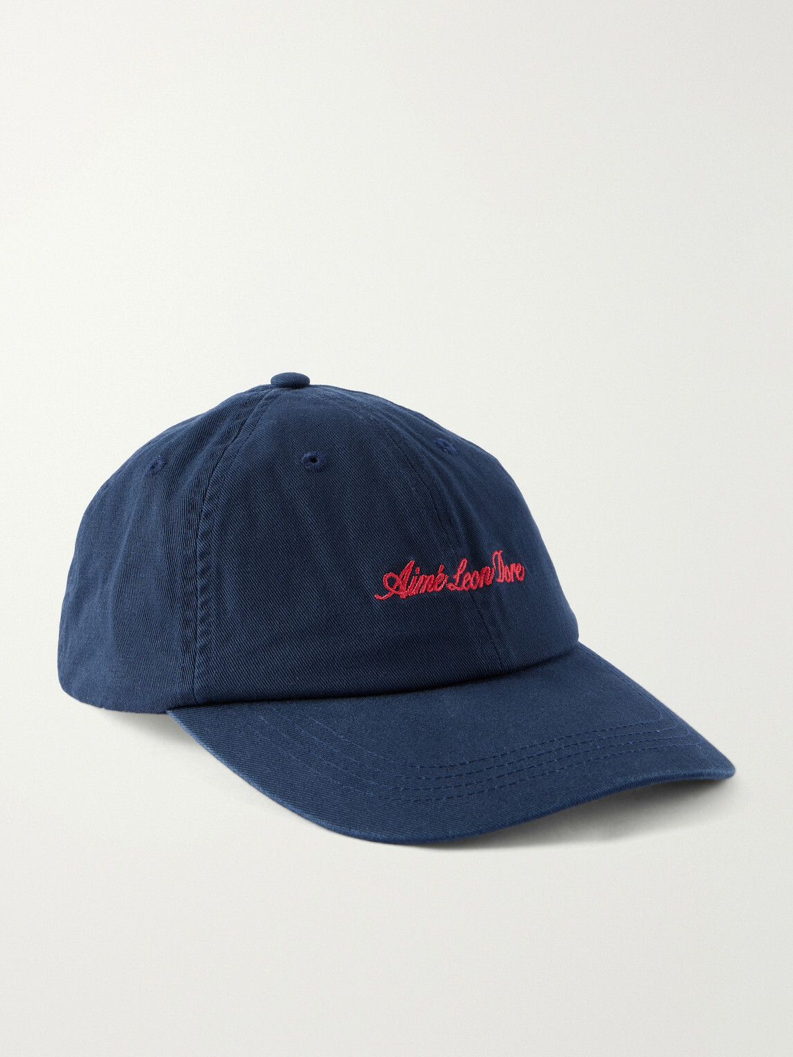 Aimé Leon Dore - Logo-Embroidered Cotton-Twill Baseball Cap - Blue