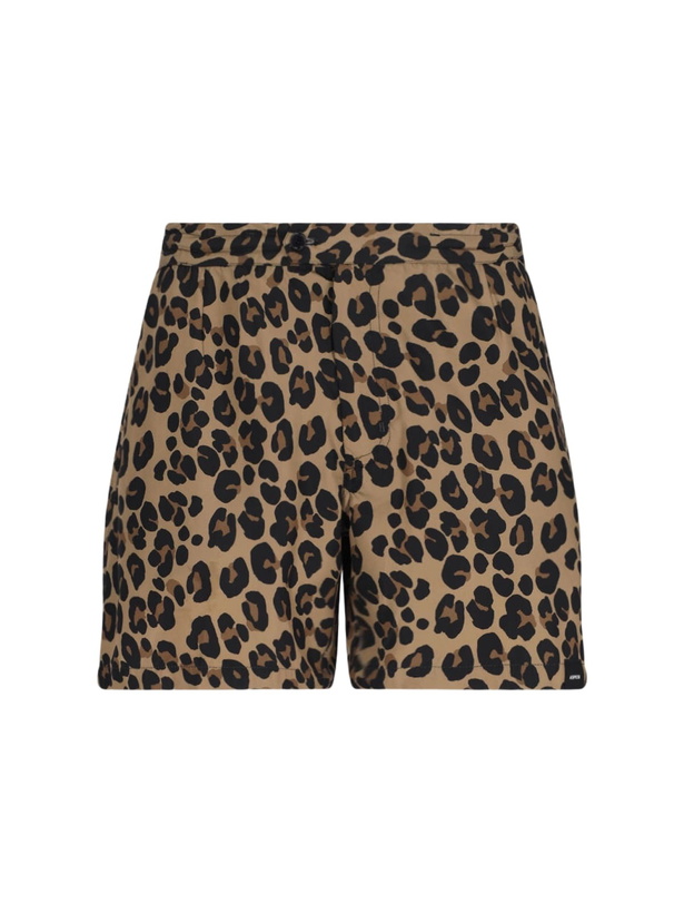 Photo: Aspesi Leopard Print Swim Shorts