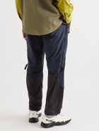 And Wander - Colour-Block ZGRAV Shell Belted Trousers - Blue