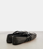Gucci Gucci Horsebit studded leather ballet flats