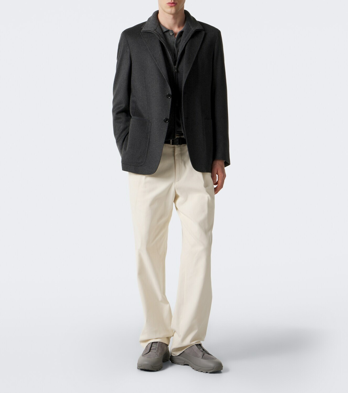 Zegna Triple Stitch Monte suede slip-on sneakers
