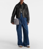 Loewe Flamenco Small faux fur clutch
