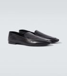 Saint Laurent Alain leather slippers