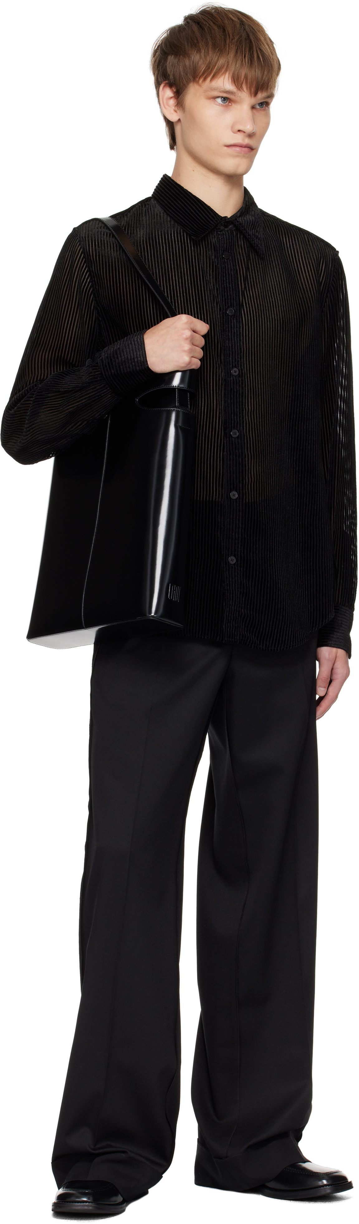 LGN Louis Gabriel Nouchi Black Brief Tote