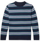 Howlin' - Extra Vagansa Striped Cotton-Blend Sweater - Blue