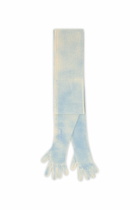 Diesel Hybrid glove-scarf in two-tone wool - Gloves - Unisex - Blue