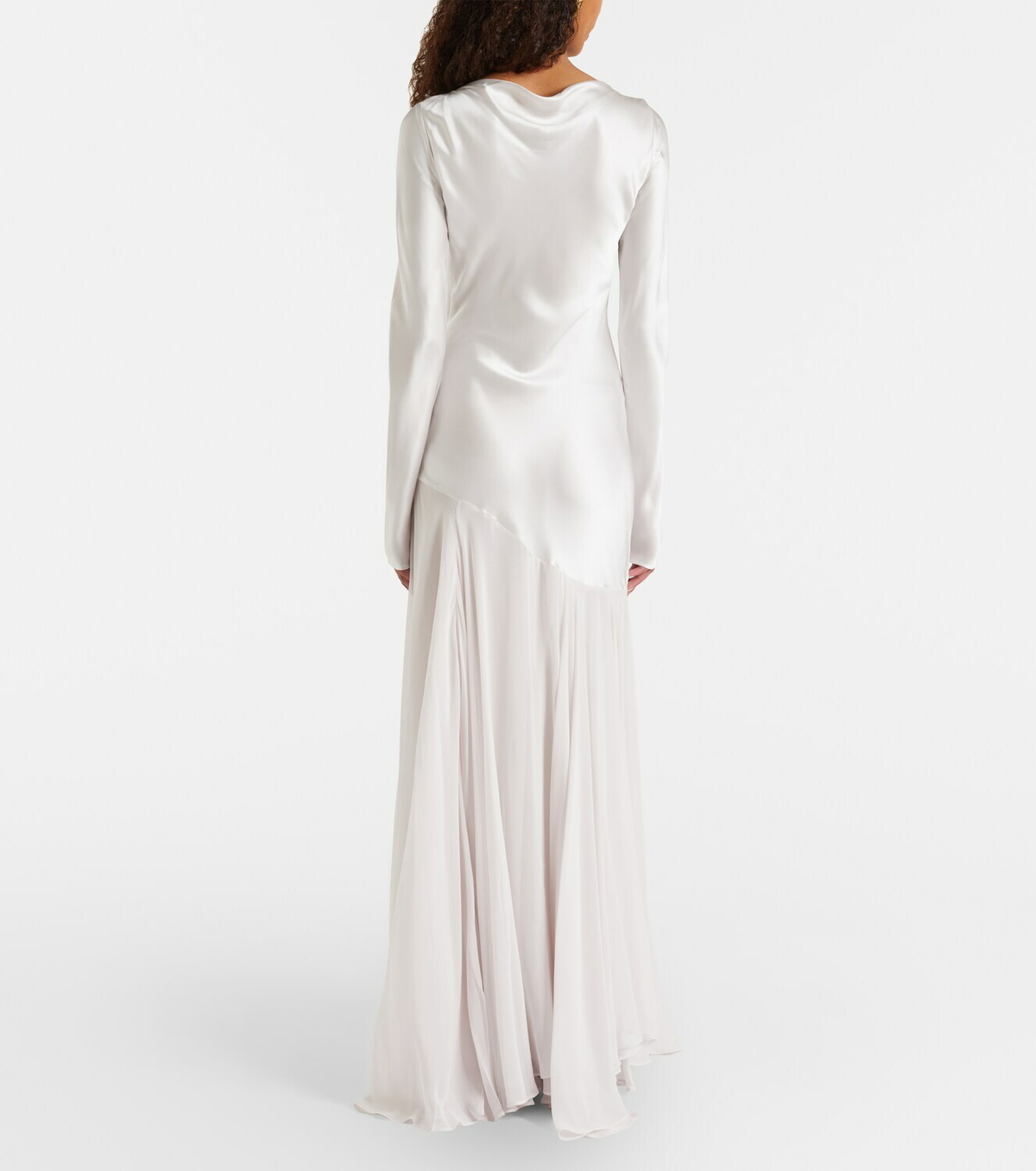 Tove Cordelia silk satin and chiffon maxi dress