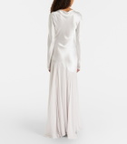 Tove Cordelia silk satin and chiffon maxi dress