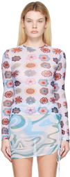 FENSI SSENSE Exclusive Multicolor Psychedelic Daisies Cover Up