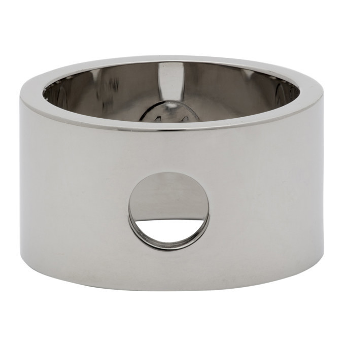 Photo: Maison Margiela Silver Brushed Cut Out Ring