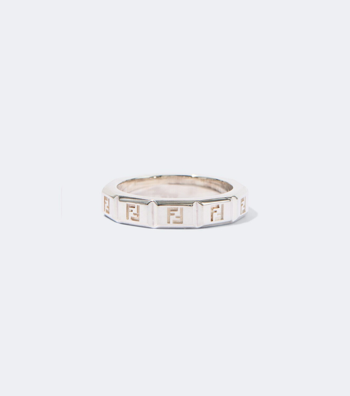 Fendi FF sterling silver ring