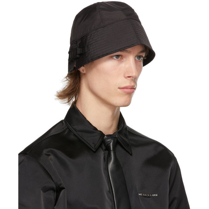 1017 ALYX 9SM Black Narrow Buckle Bucket Hat 1017 ALYX 9SM