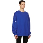 Givenchy Blue Oversized Stud Sweatshirt