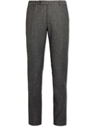 Incotex - Slim-Fit Wool and Cotton-Blend Bouclé Trousers - Gray