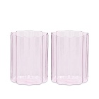 Fazeek Wave Glass - Set of 2 in Pink