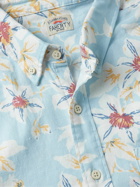Faherty - Breeze Button-Down Collar Floral-Print Stretch Hemp-Blend Shirt - Blue