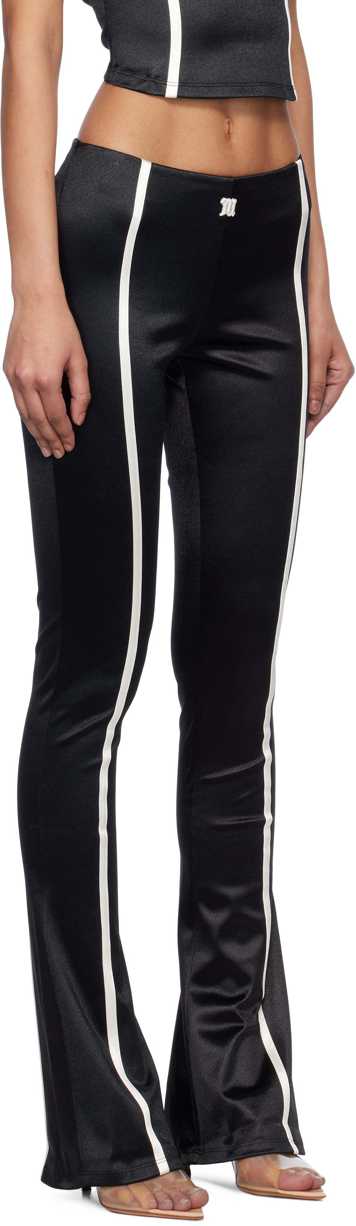 MISBHV Black St Germain Flared Leggings