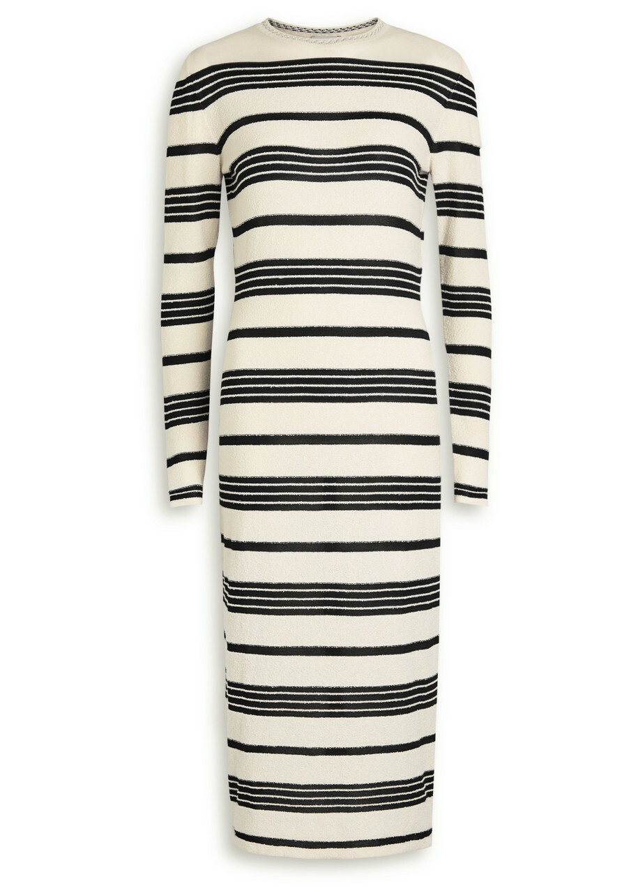 【送料&関税込】Moncler Black Nylon Jersey Midi Dress Moncler Black Nylon Jersey Midi Dress | italist