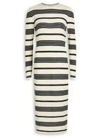 Moncler Striped Bouclé Midi Dress Stripe