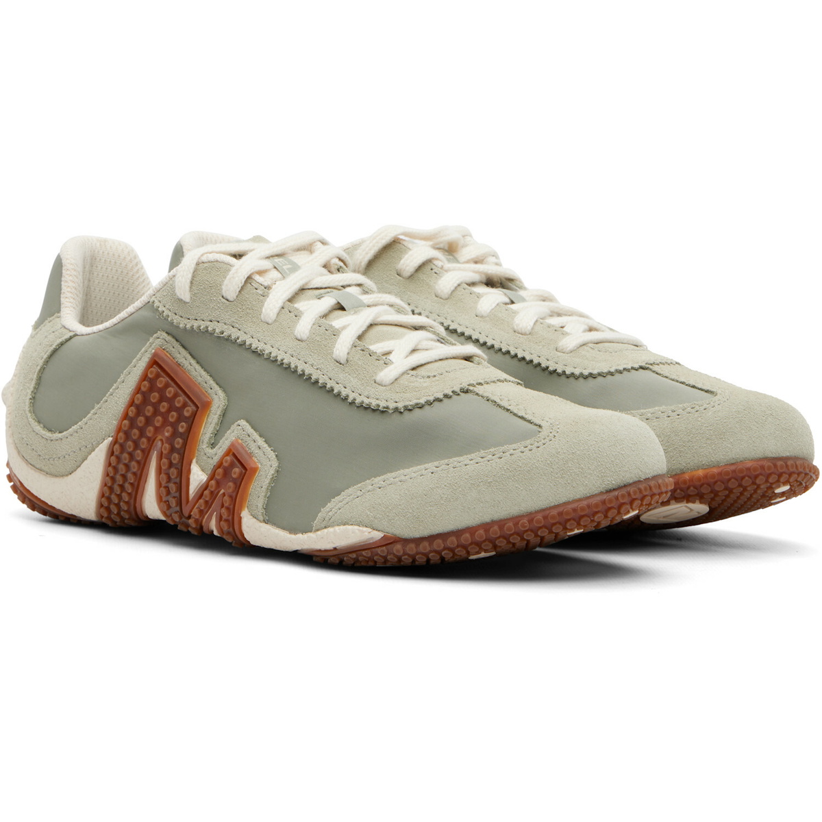 Merrell 1TRL Beige & Green Relay Fly Vent Sneakers