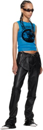 Jean Paul Gaultier Black Shayne Oliver Edition Leather Pants