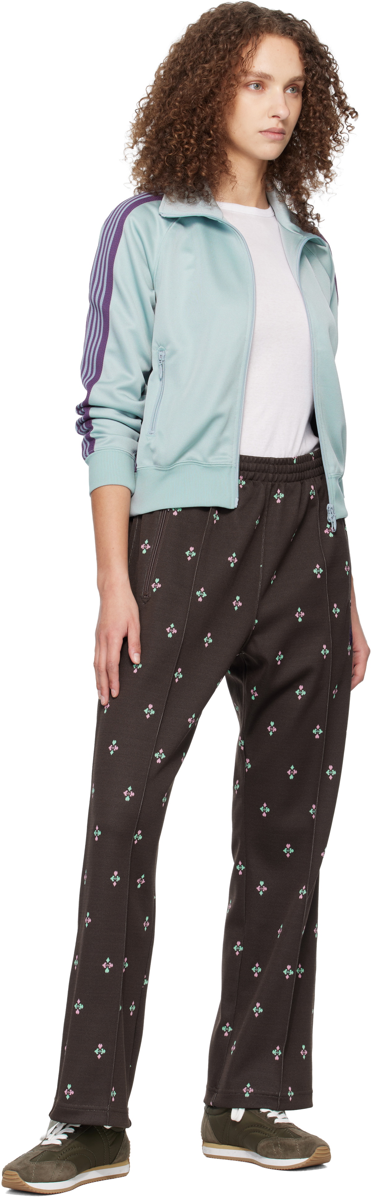 NEEDLES Brown Poly Jacquard Lounge Pants