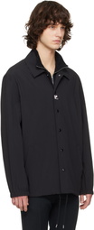 Courrèges Black Printed Coach Jacket